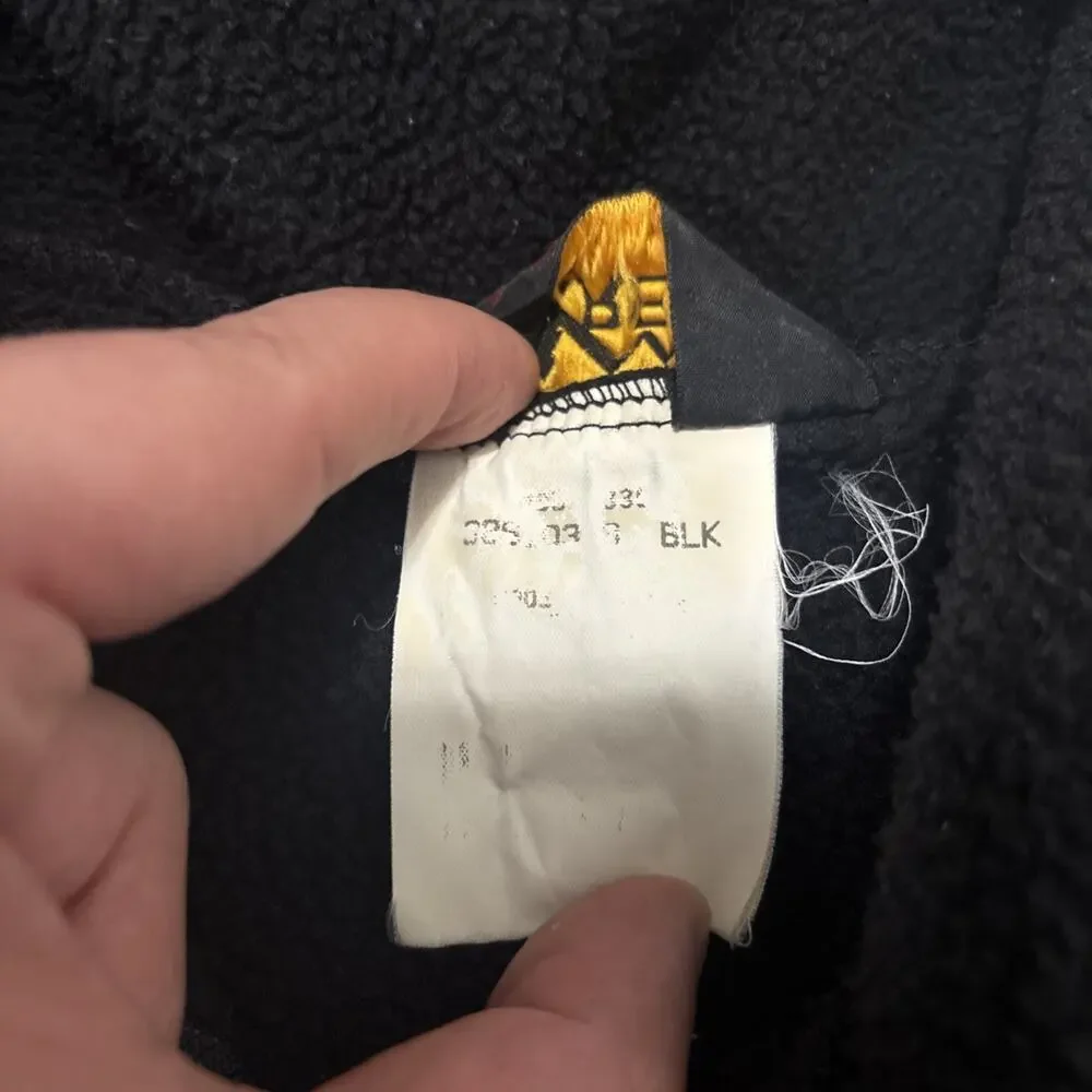 Vintage REI Jacket Mens Large Black Fleece FUll ZIp Pockets Outdoor Casual